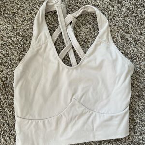 Beige Balance Athletica sports bra